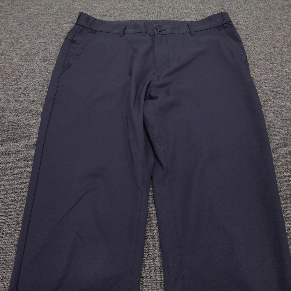 Jack Archer Pants Mens 34x34 Deep Blue Microfiber Chino Straight Leg Casual